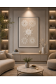 لوحة حائط بإطار أسود مقاس 100 × 150 سم