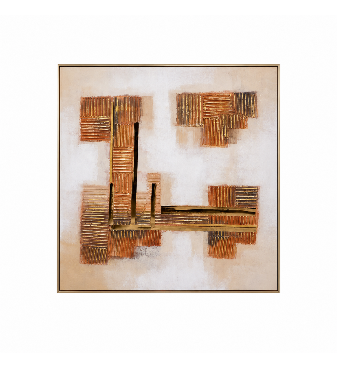 لوحة فنية مربعة للديكور مقاس 100 × 100 سم