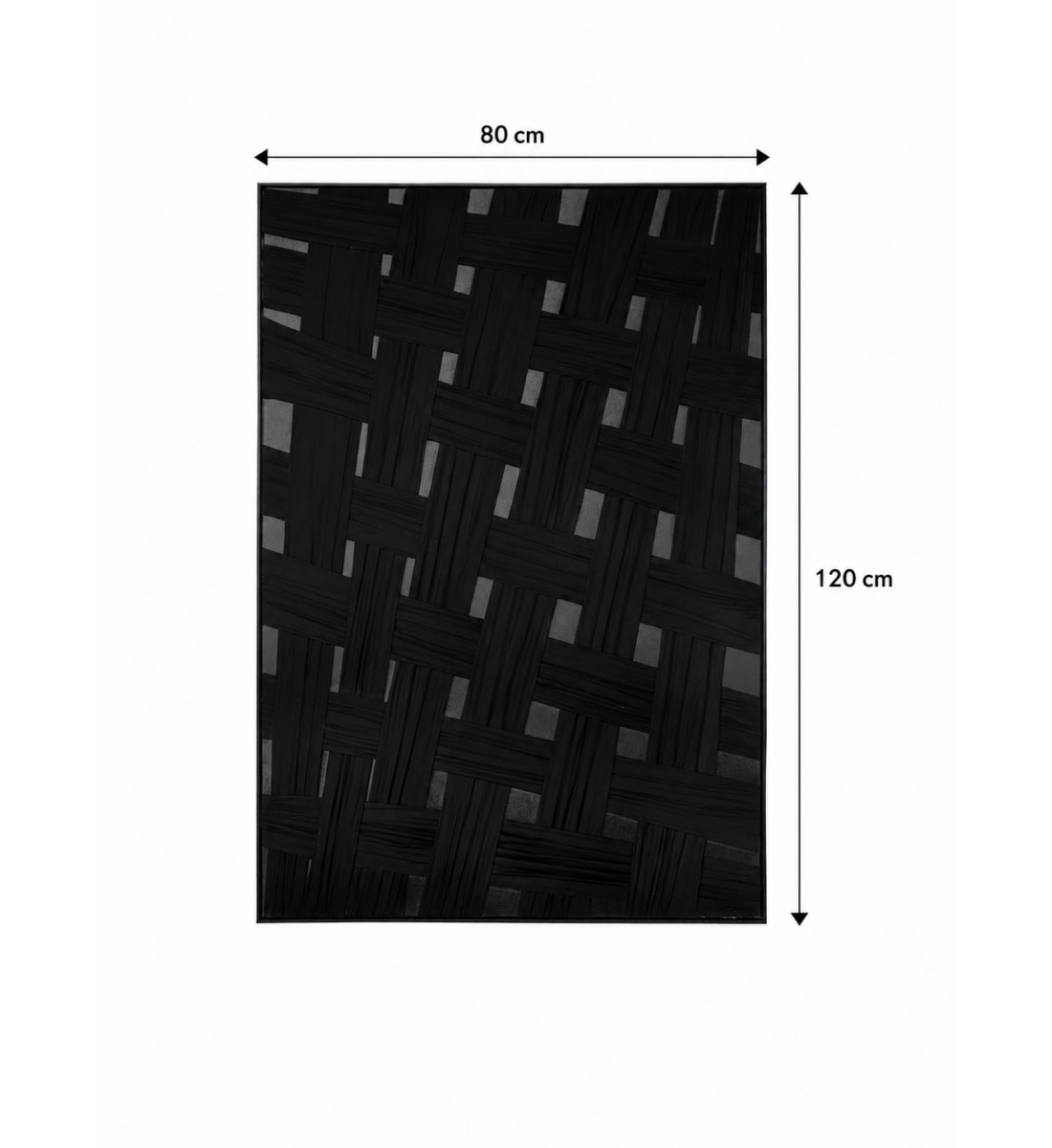 لوحة حائط بإطار أسود مقاس 80 × 120 سم لوحة حائط بإطار أسود مقاس 80 × 120 سم