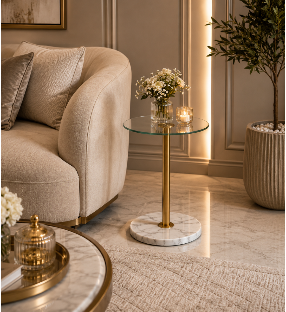 طاولة خدمة مفرد ذهبى
بتصميم عصرى و أنيق طاولة خدمة مفرد ذهبى
بتصميم عصرى و أنيق