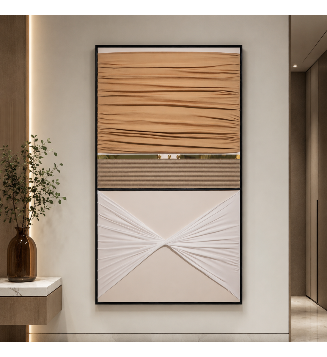 لوحة حائط بإطار أسود مقاس 80 × 120 سم لوحة حائط بإطار أسود مقاس 80 × 120 سم