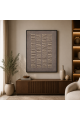 لوحة حائط بإطار أسود مقاس 120 × 80 سم