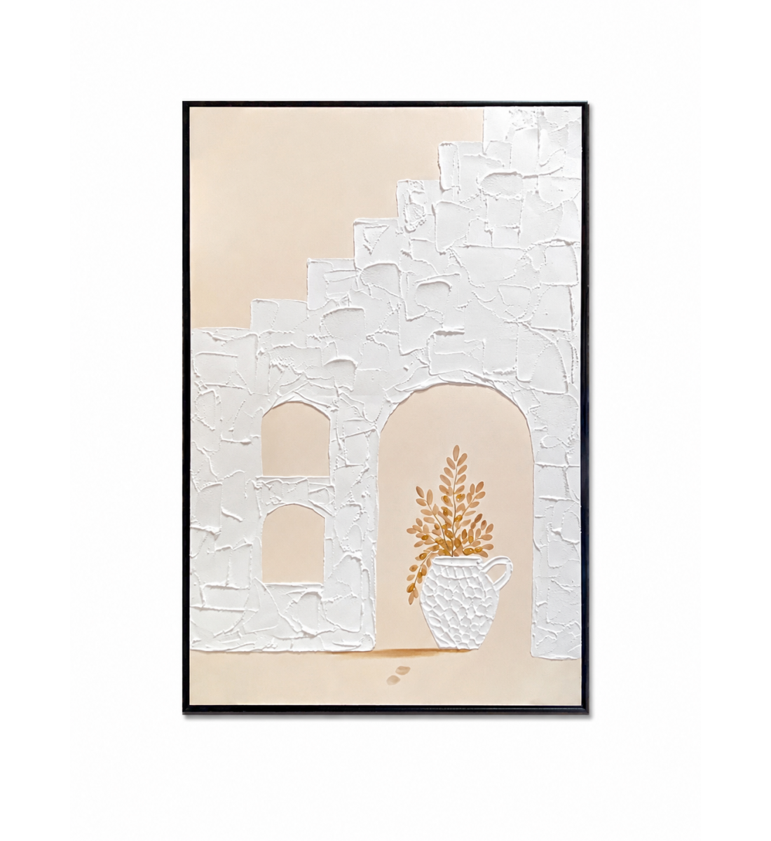 لوحة حائط مودرن بإطار أسود مقاس 80 × 120 سم لوحة حائط مودرن بإطار أسود مقاس 80 × 120 سم