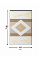 لوحة ديكور راقية بإطار أسود مقاس 100 × 150 سم لوحة ديكور راقية بإطار أسود مقاس 100 × 150 سم