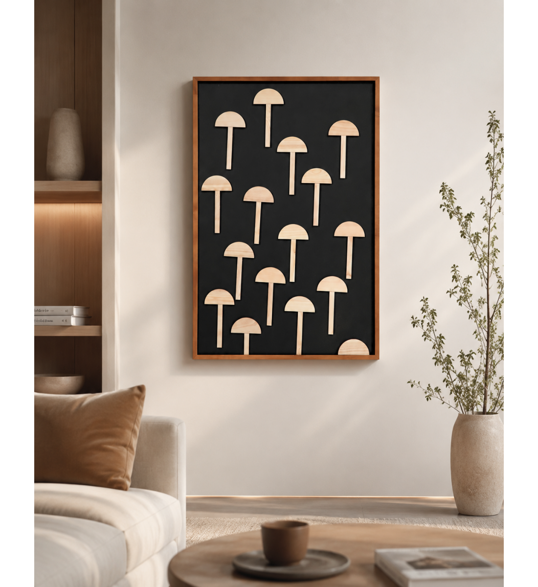 لوحة حائط طولية بإطار ذهبي مقاس 70 × 140 سم لوحة حائط طولية بإطار ذهبي مقاس 70 × 140 سم