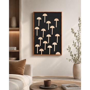 لوحة ديكور أنيقة بإطار أسود مقاس 120 × 80 سم