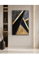لوحة حائط بإطار فضي مقاس 80 × 120 سم