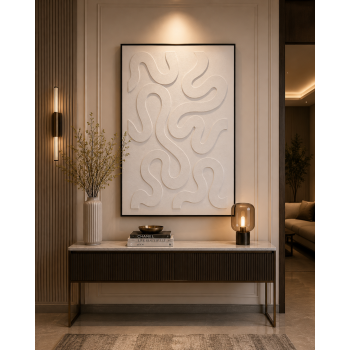 لوحة ديكور بإطار أسود مقاس 100 × 150 سم