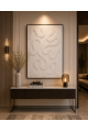 لوحة ديكور بإطار أسود مقاس 100 × 150 سم