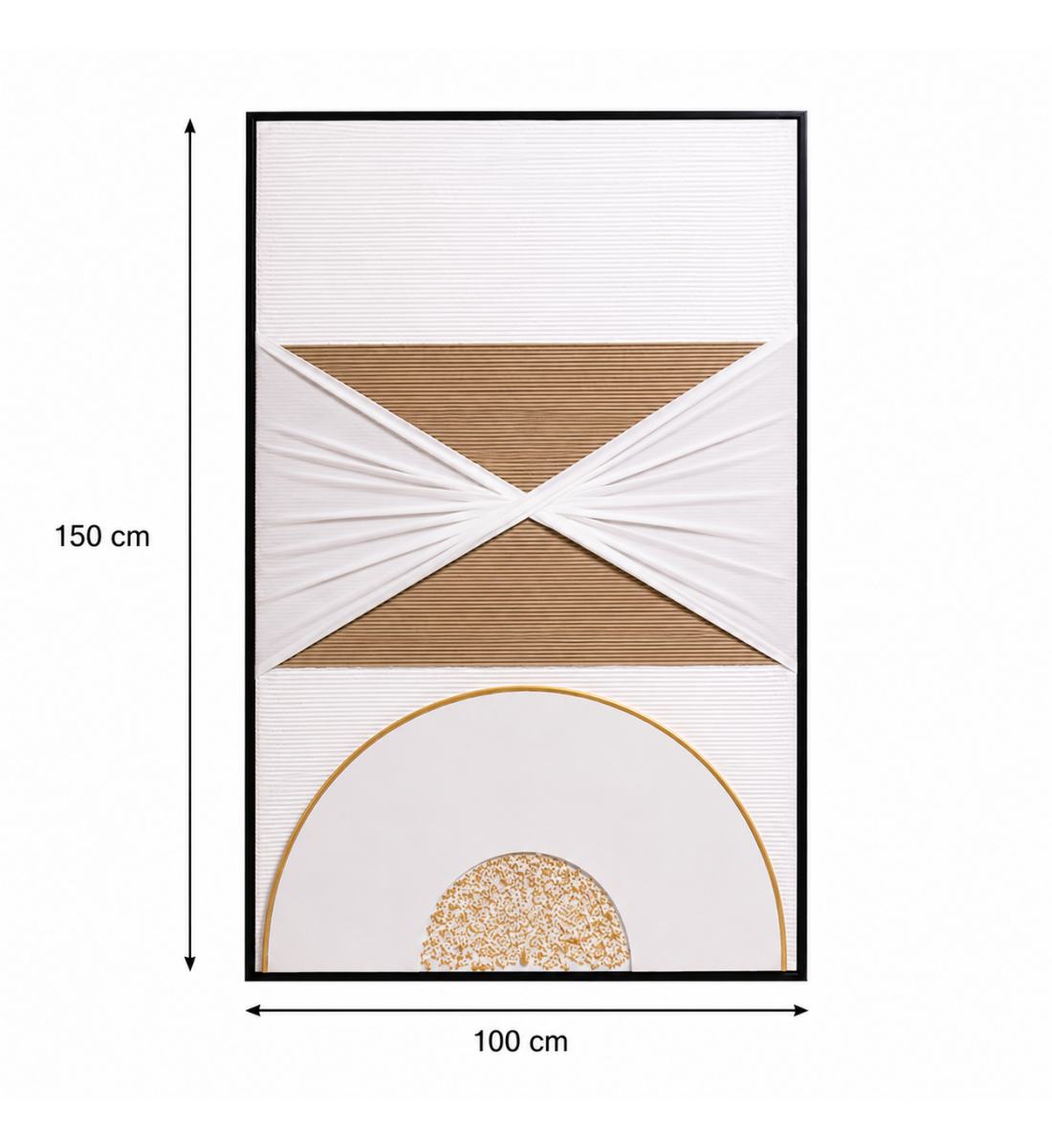 لوحة ديكور راقية بإطار أسود مقاس 100 × 150 سم لوحة ديكور راقية بإطار أسود مقاس 100 × 150 سم