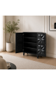 خزانة أحذية ماليزية ٨٠ سم باللون الأسود خزانة أحذية ماليزية ٨٠ سم باللون الأسود