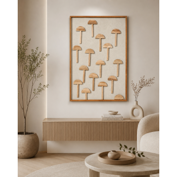 لوحة ديكور بإطار بيج مقاس 120 × 80 سم