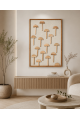 لوحة ديكور بإطار بيج مقاس 120 × 80 سم لوحة ديكور بإطار بيج مقاس 120 × 80 سم