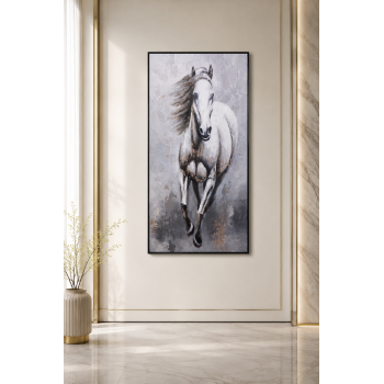 لوحة حائط بإطار أسود مقاس 100 × 180 سم