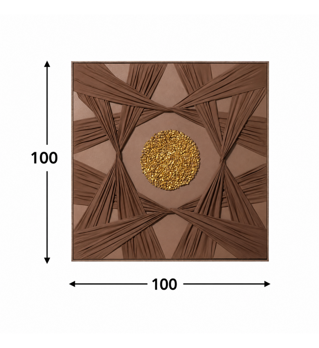 لوحة فنية أنيقة مقاس 100 × 100 سم لوحة فنية أنيقة مقاس 100 × 100 سم
