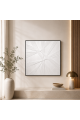 لوحة فنية مربعة بإطار أسود مقاس 80 × 80 سم لوحة فنية مربعة بإطار أسود مقاس 80 × 80 سم