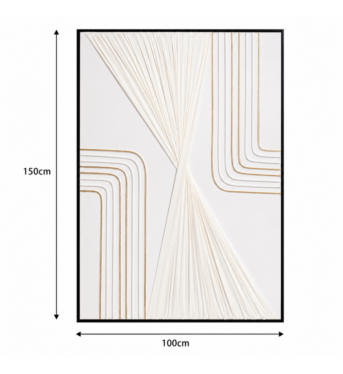 لوحة ديكور بإطار أسود مقاس 100 × 150 سم لوحة ديكور بإطار أسود مقاس 100 × 150 سم
