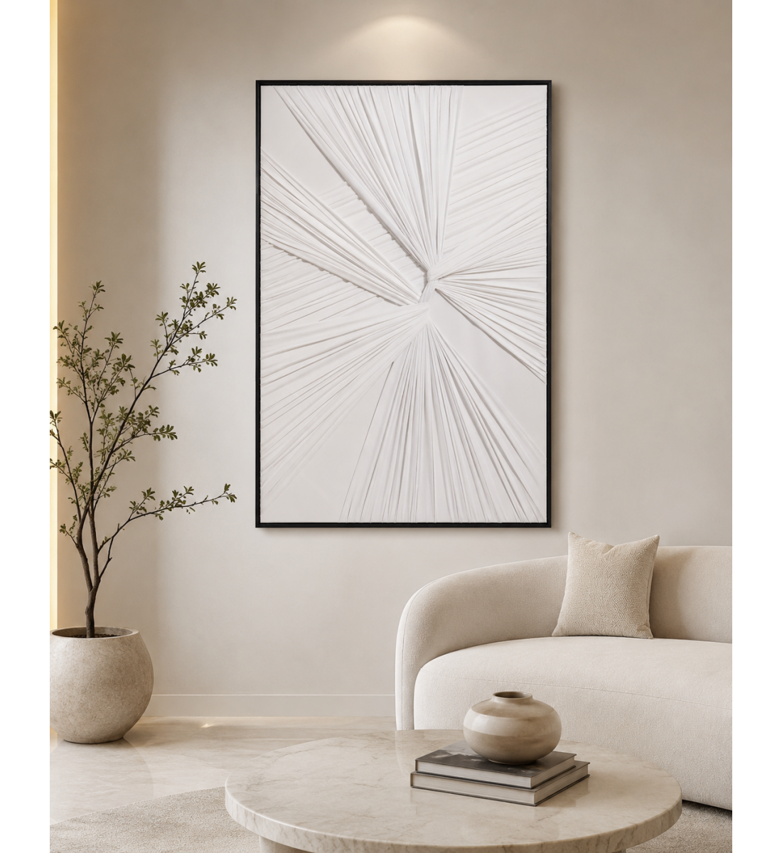 لوحة ديكور راقية بإطار أسود مقاس 100 × 150 سم لوحة ديكور راقية بإطار أسود مقاس 100 × 150 سم