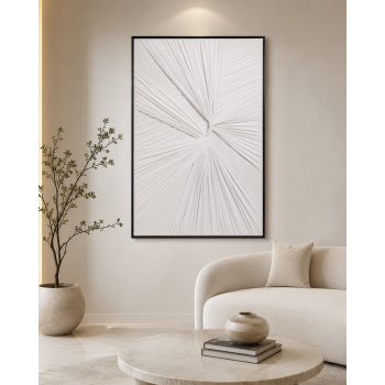 لوحة ديكور راقية بإطار أسود مقاس 100 × 150 سم