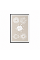 لوحة حائط بإطار أسود مقاس 100 × 150 سم