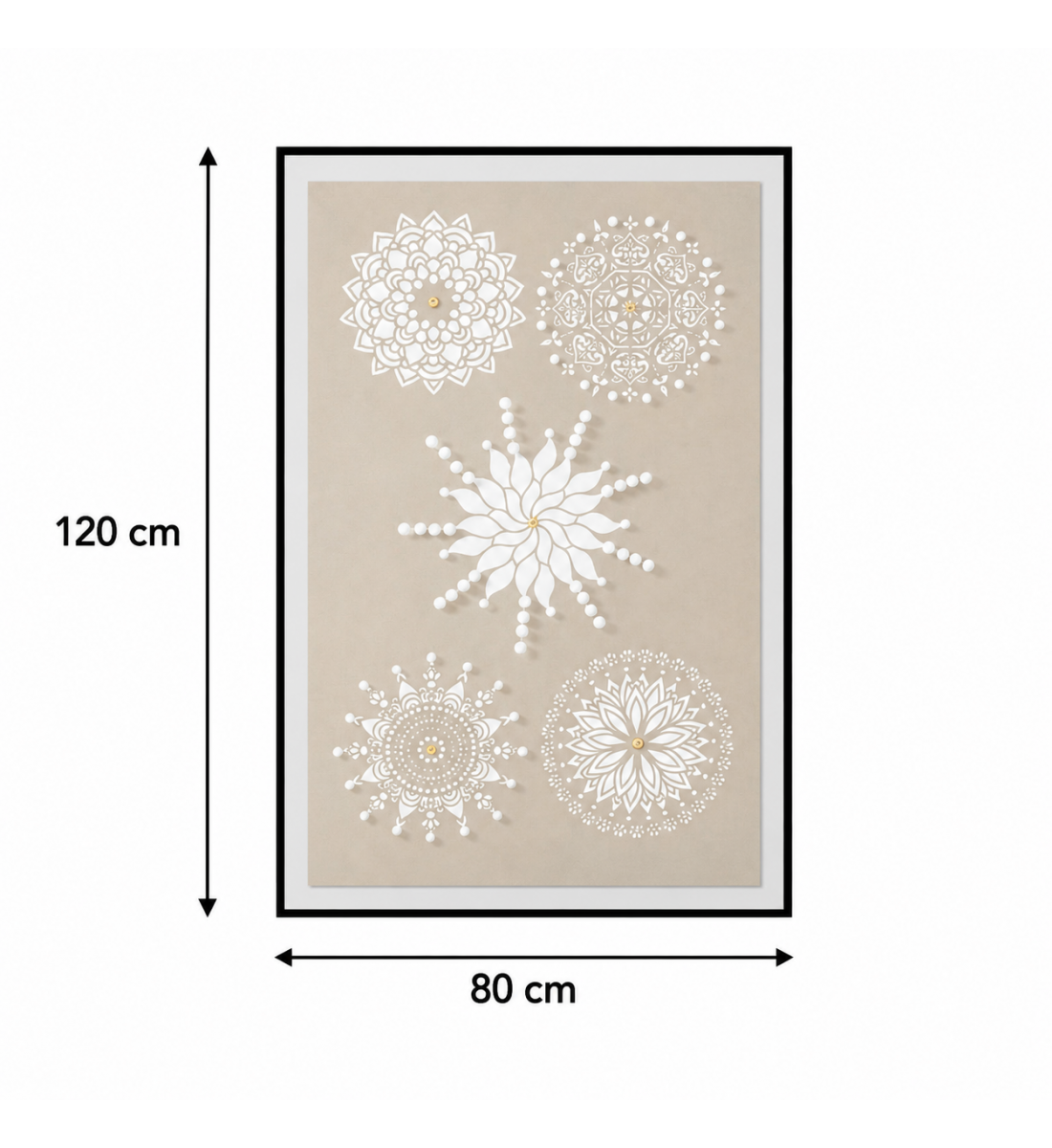 لوحة ديكور بإطار أسود مقاس 120 × 80 سم لوحة ديكور بإطار أسود مقاس 120 × 80 سم