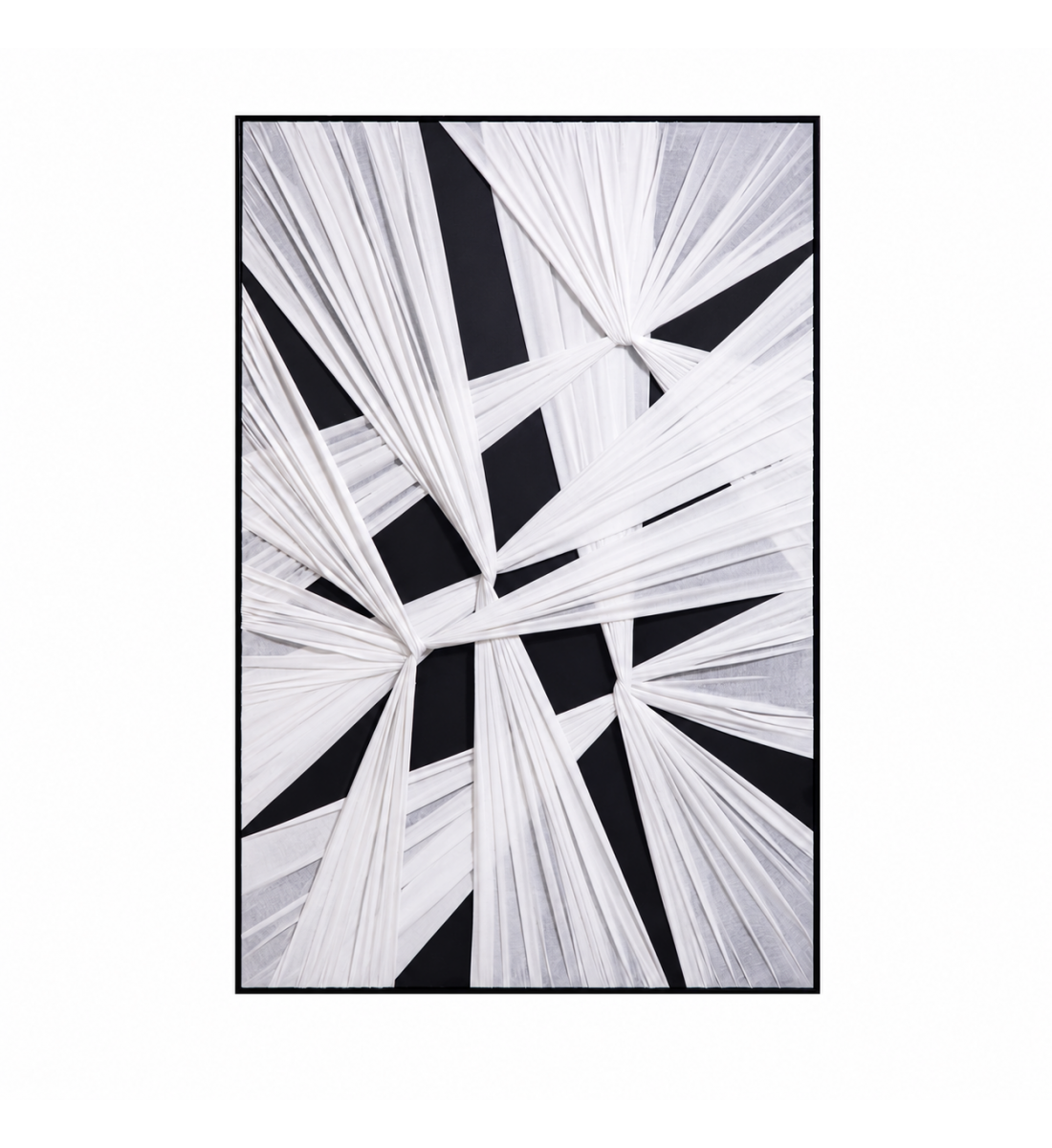 لوحة ديكور عصرية بإطار أسود مقاس 100 × 150 سم