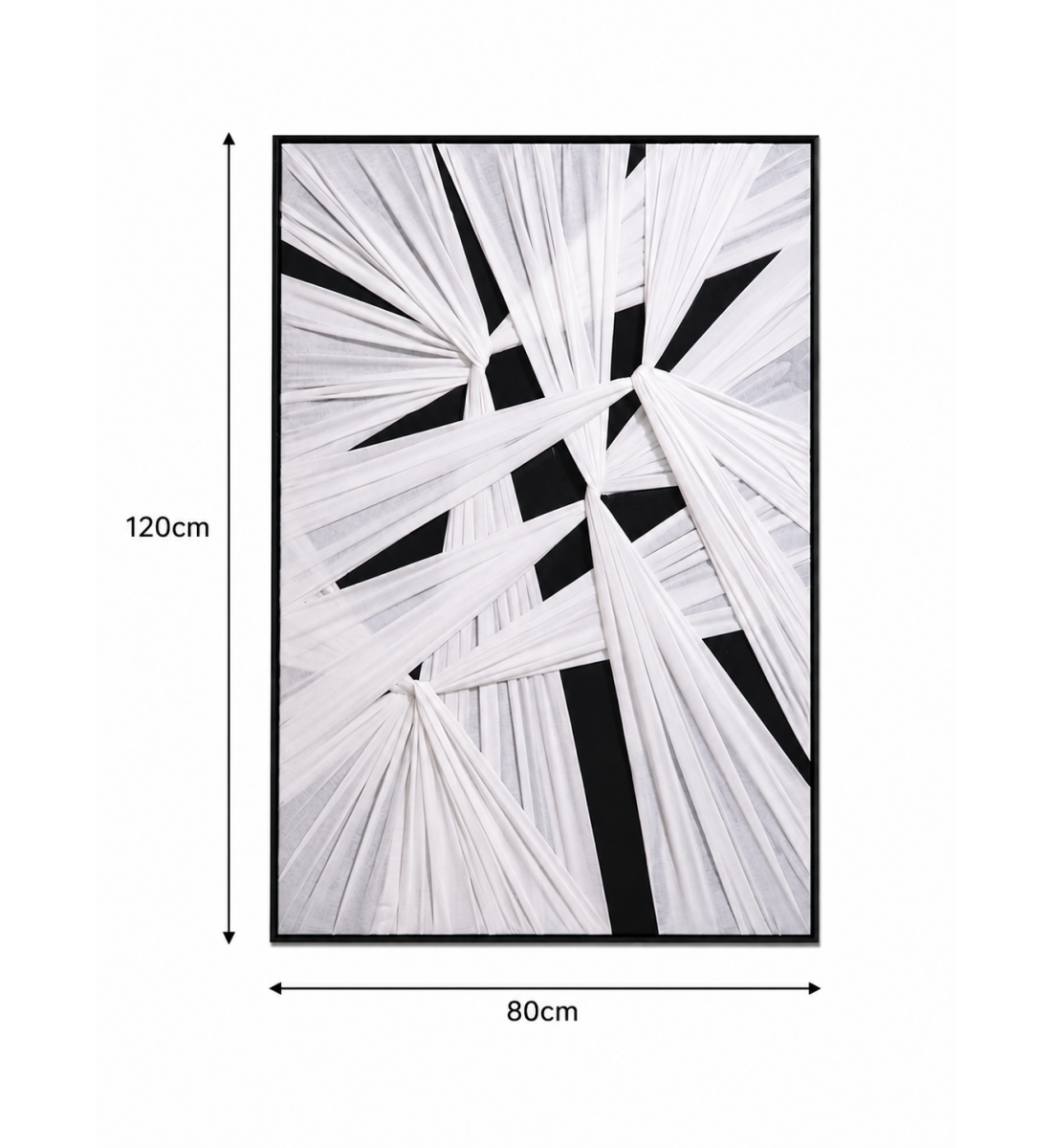 لوحة حائط بإطار أسود مقاس 80 × 120 سم لوحة حائط بإطار أسود مقاس 80 × 120 سم