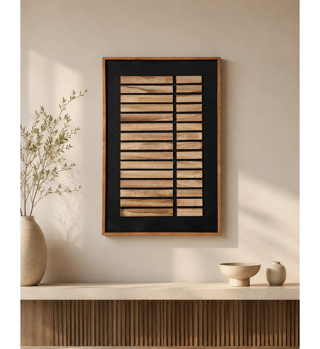 لوحة حائط بإطار أسود مقاس 120 × 80 سم لوحة حائط بإطار أسود مقاس 120 × 80 سم