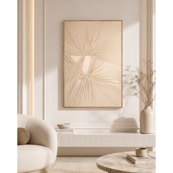 لوحة ديكور بإطار ذهبي مقاس 80 × 120 سم