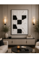 لوحة حائط بإطار أسود مقاس 120 × 80 سم لوحة حائط بإطار أسود مقاس 120 × 80 سم
