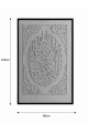 لوحة ديكور أنيقة بإطار أسود مقاس 120 × 80 سم لوحة ديكور أنيقة بإطار أسود مقاس 120 × 80 سم