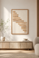 لوحة حائط بإطار بيج مقاس 120 × 80 سم لوحة حائط بإطار بيج مقاس 120 × 80 سم