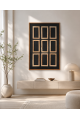 لوحة حائط مودرن بإطار أسود مقاس 120 × 80 سم لوحة حائط مودرن بإطار أسود مقاس 120 × 80 سم