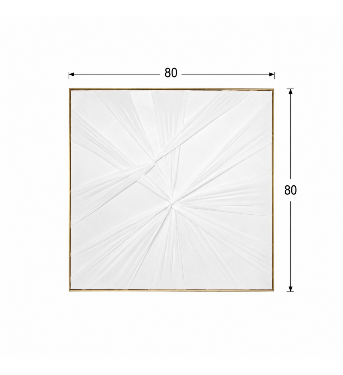 لوحة حائط مربعة بإطار ذهبي مقاس 80 × 80 سم لوحة حائط مربعة بإطار ذهبي مقاس 80 × 80 سم