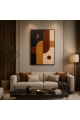 لوحة ديكور مودرن بإطار أسود مقاس 80 × 120 سم لوحة ديكور مودرن بإطار أسود مقاس 80 × 120 سم