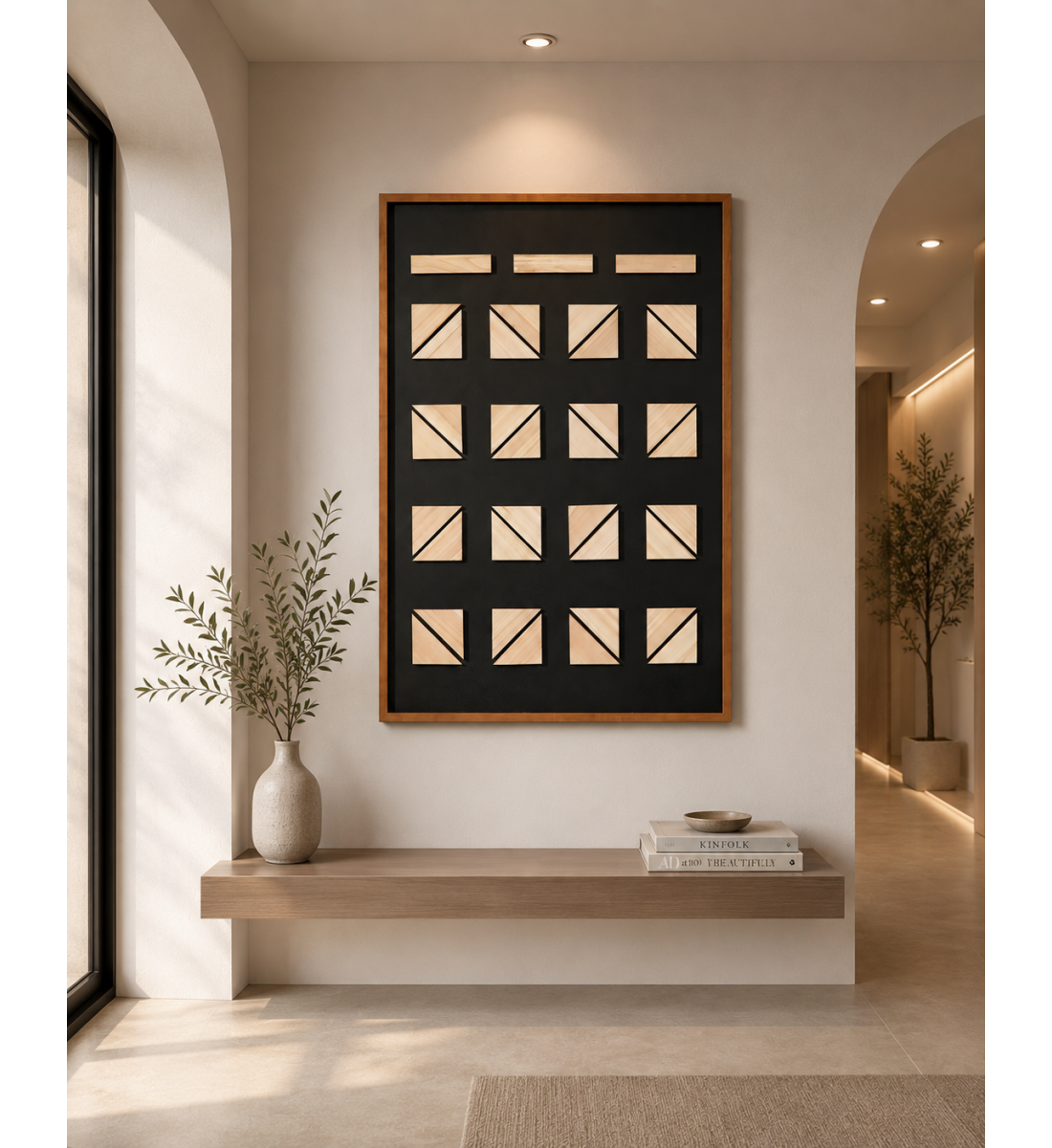 لوحة حائط بإطار أسود مقاس 120 × 80 سم لوحة حائط بإطار أسود مقاس 120 × 80 سم