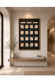لوحة حائط بإطار أسود مقاس 120 × 80 سم لوحة حائط بإطار أسود مقاس 120 × 80 سم