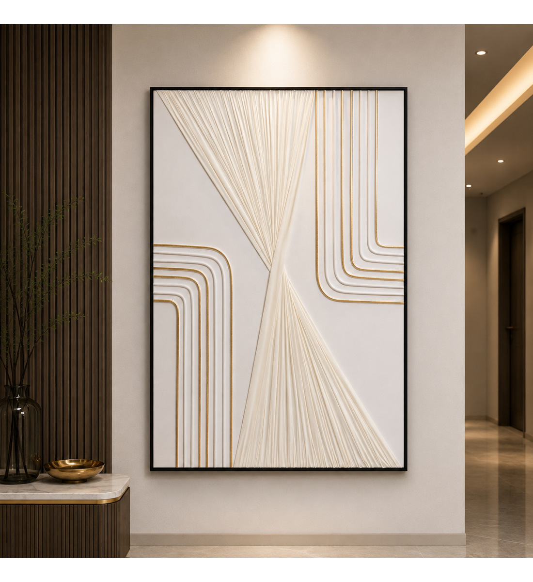 لوحة ديكور بإطار أسود مقاس 100 × 150 سم لوحة ديكور بإطار أسود مقاس 100 × 150 سم