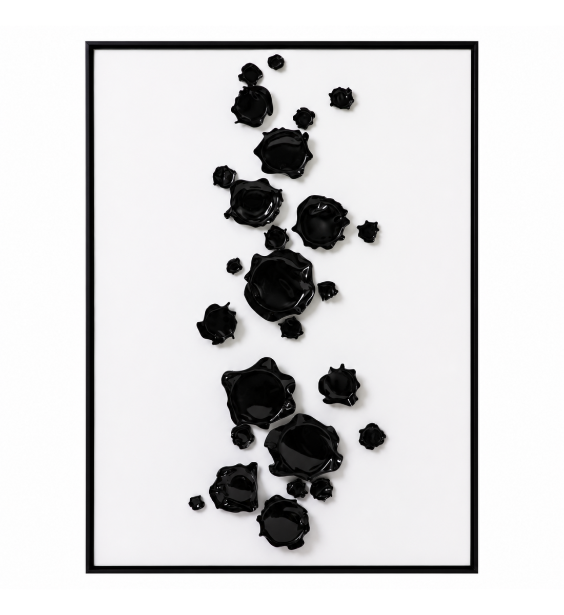 لوحة فنية للحائط بإطار أسود مقاس 100 × 150 سم لوحة فنية للحائط بإطار أسود مقاس 100 × 150 سم