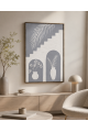 لوحة فنية بإطار خشبي مقاس 120 × 80 سم