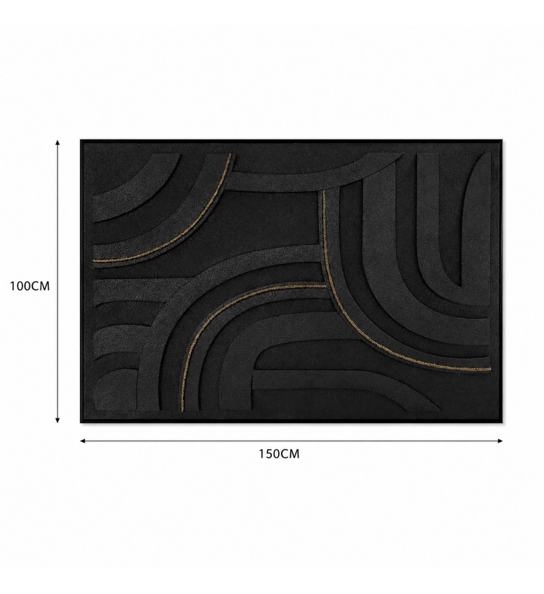 لوحة ديكور للحائط بإطار أسود مقاس 100 × 150 سم لوحة ديكور للحائط بإطار أسود مقاس 100 × 150 سم