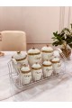 Ceramic spice set with stand