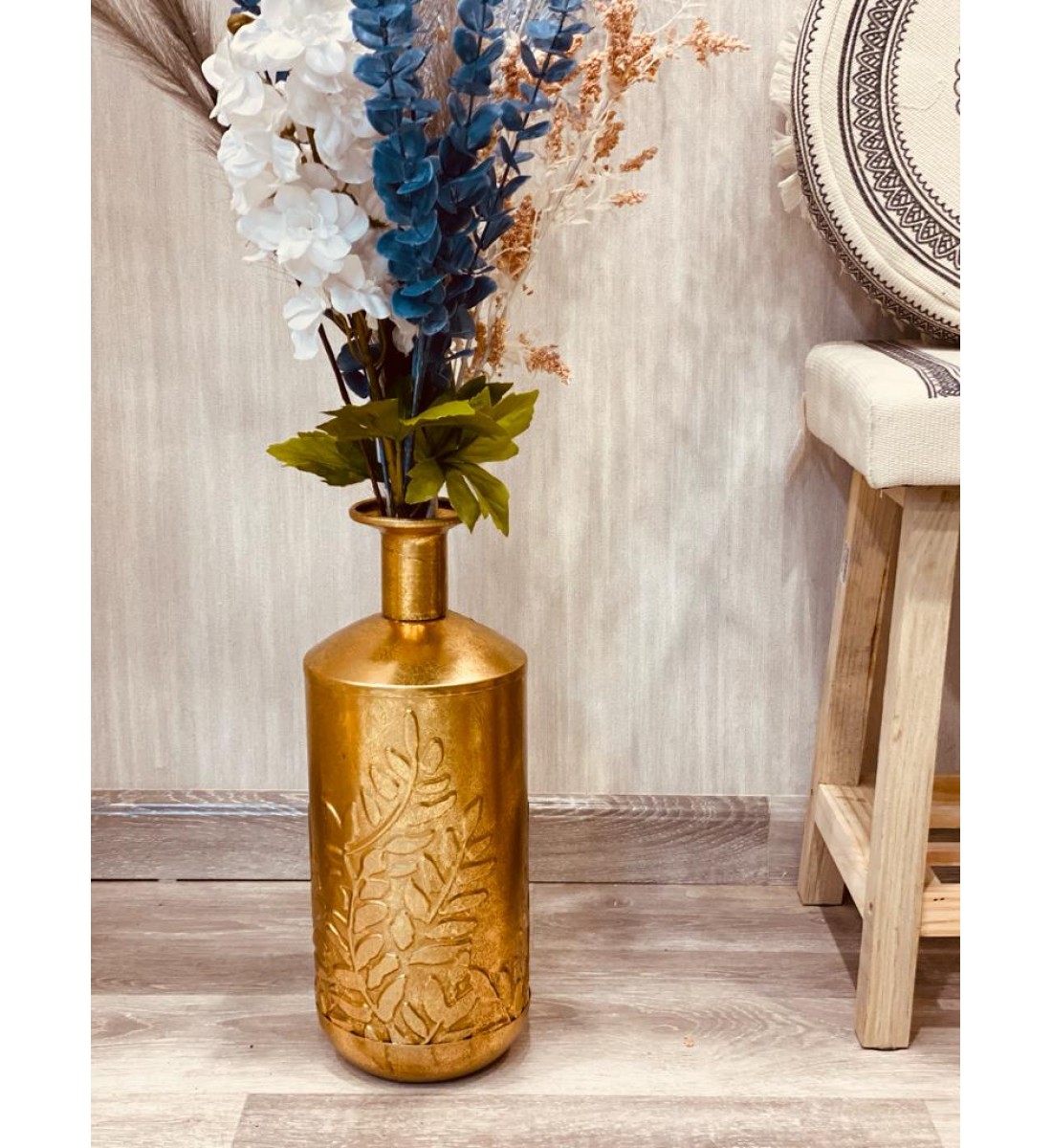 cm golden iron vase43