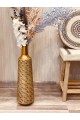 Golden iron vase with handle60 cm