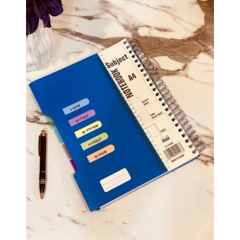 دفتر كراس عربي مقوى سلك 200 ورقة حجم كبير  