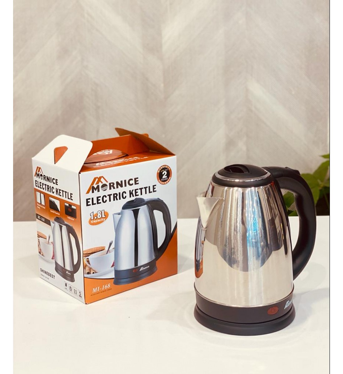 غلاية استيل 1.8 لتر 1500 واط غلاية استيل 1.8 لتر 1500 واط