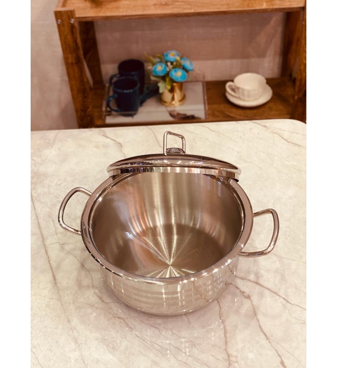 قدر  استيل هندي 18سم