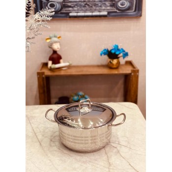 قدر  استيل هندي 18سم