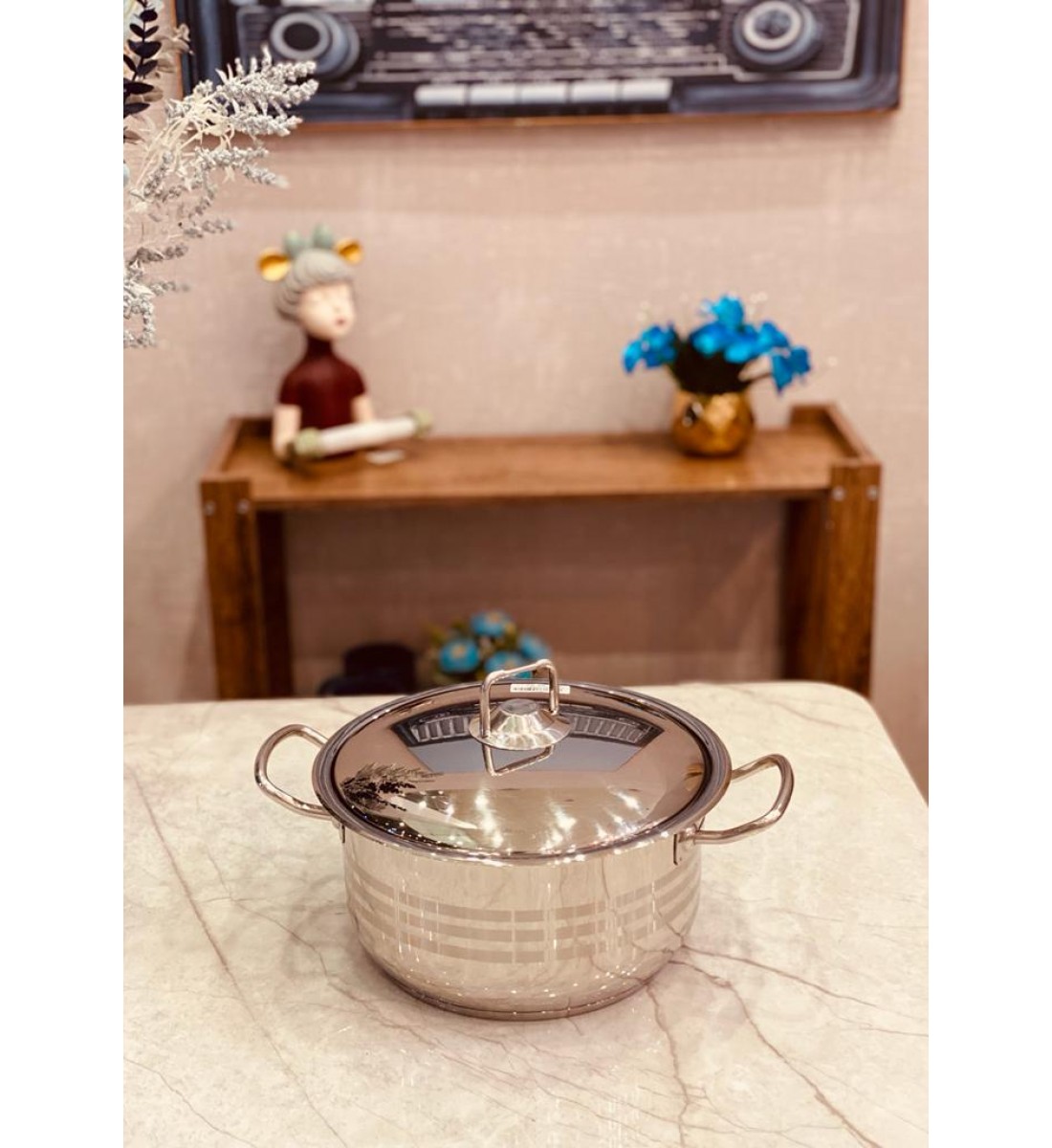 قدر  استيل هندي 20سم