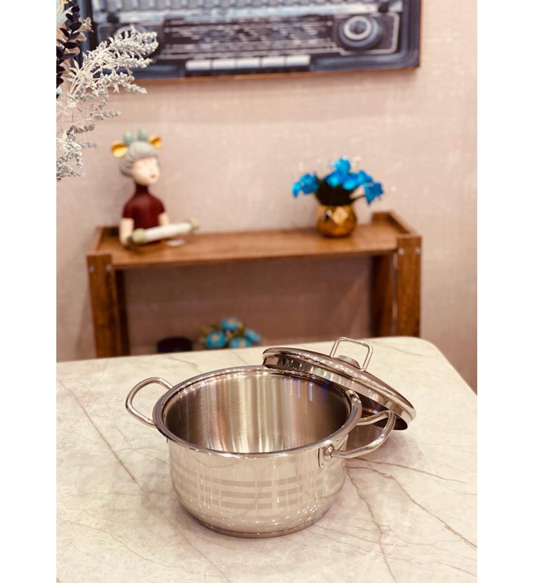 قدر  استيل هندي 20سم